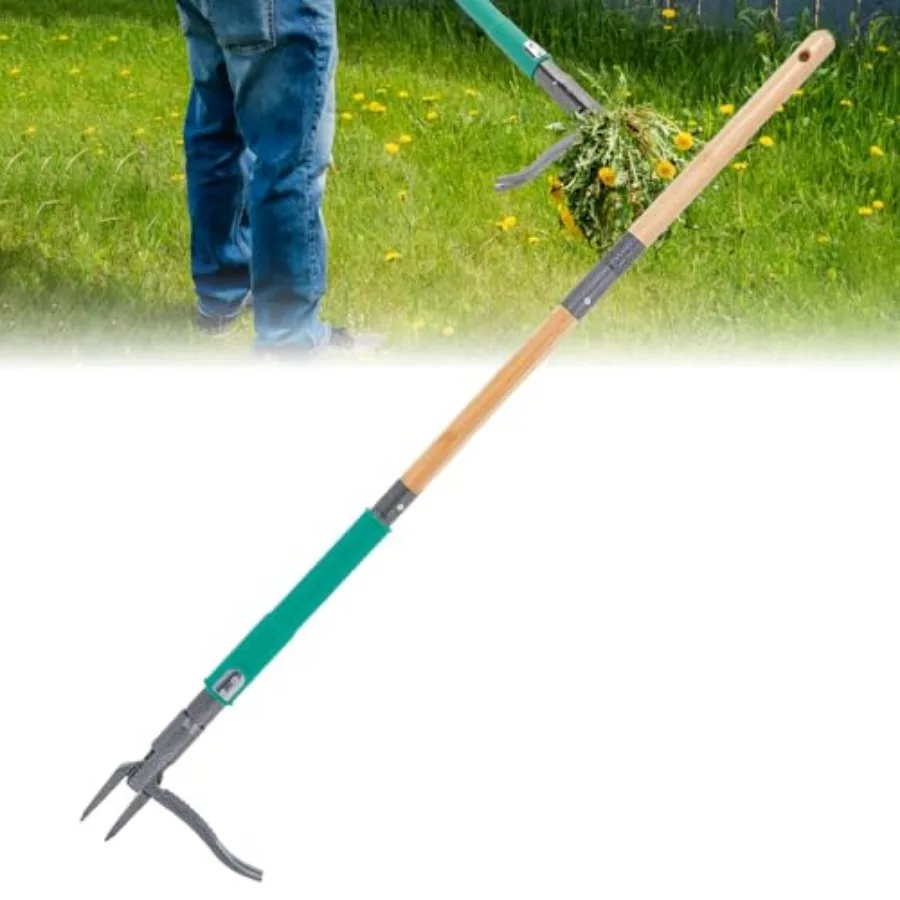 

Manual Weed Puller Tool, Handheld Weeder with Ergonomic Handle and Weed Eject Feature, Stand Up Garden Weed Remover for Efficie