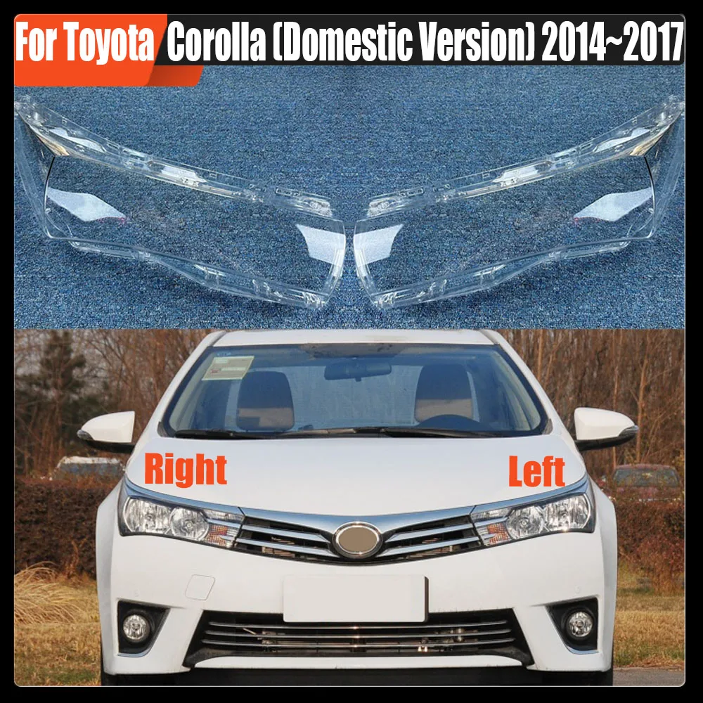 

Для Toyota Corolla (отечественная версия) 2014 ~ 2017 автомобильные аксессуары налобный фонарь прозрачный абажур налобный фонарь из оргстекла