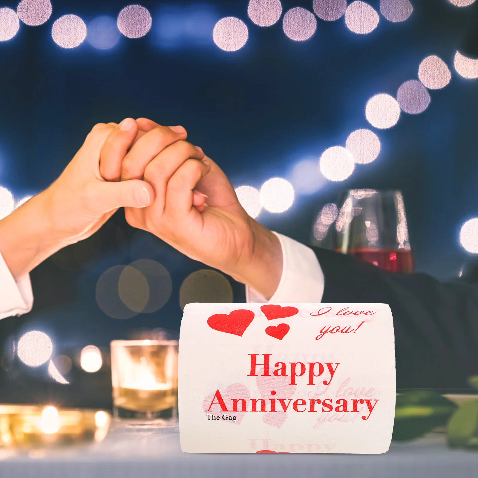 1 لفة مطبوعة لعيد الحب ورق التواليت لينة الزخرفية لفة مناديل المرحاض للحمام المنزل النوم مكتب ورقة اللوازم المنزلية #2