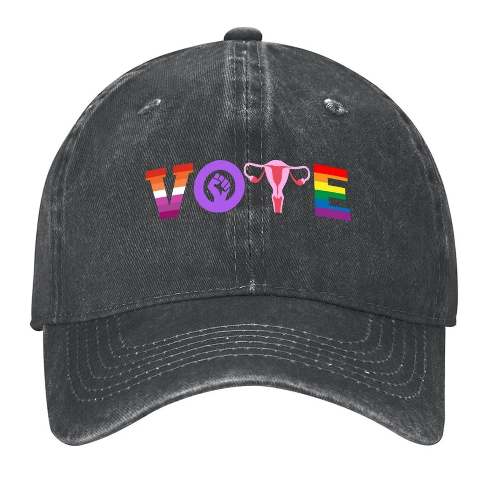 

VOTE - Lesbian LGBT Vote Shirt Baseball Cap Golf Hat Male hat |-F-| Hat Luxury Brand Female Men's