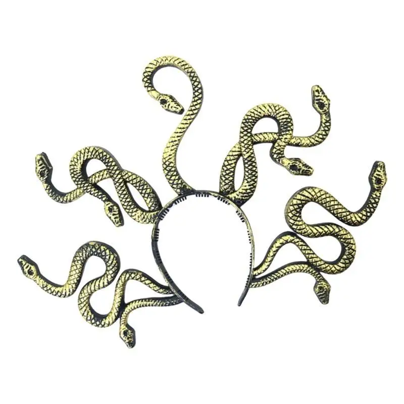 652F Halloween Rắn Đầu Gorgon Cosplay Băng Đô Quấn Tóc Lễ Hội Trang Phục Dự Tiệc Cung Cấp