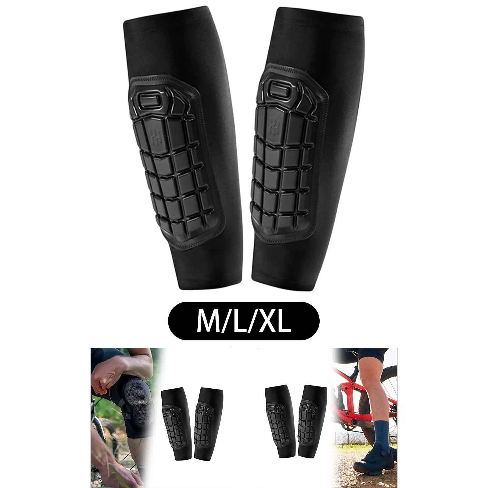 

Knee Pad Football Leg Sleeve Elastic Soft Shin Guard Padded Knee Sleeves for Tennis Leisure Sports Riding Softball Volleyball