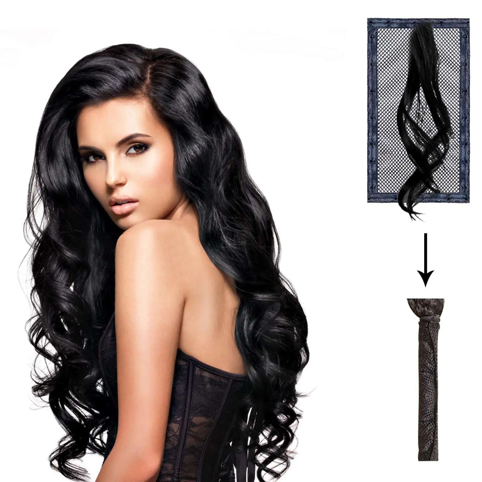 Length N Lock Hair Stretcher, Length and Lock Hair Stretcher, Length-N-Lock Curly Hair Net Stretcher Mesh Prevent Shrinkage