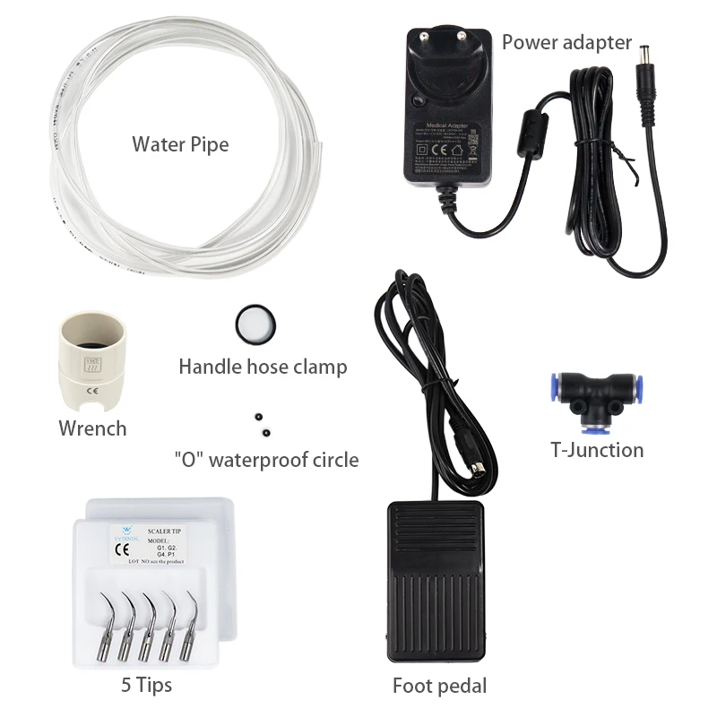 مجموعة أدوات تنظيف الأسنان ، قشارة بالموجات فوق الصوتية ، نظام تزويد المياه التلقائي ، زجاجة مياه للعيادة ، تنظيف الأسنان ، أدوات طب الأسنان