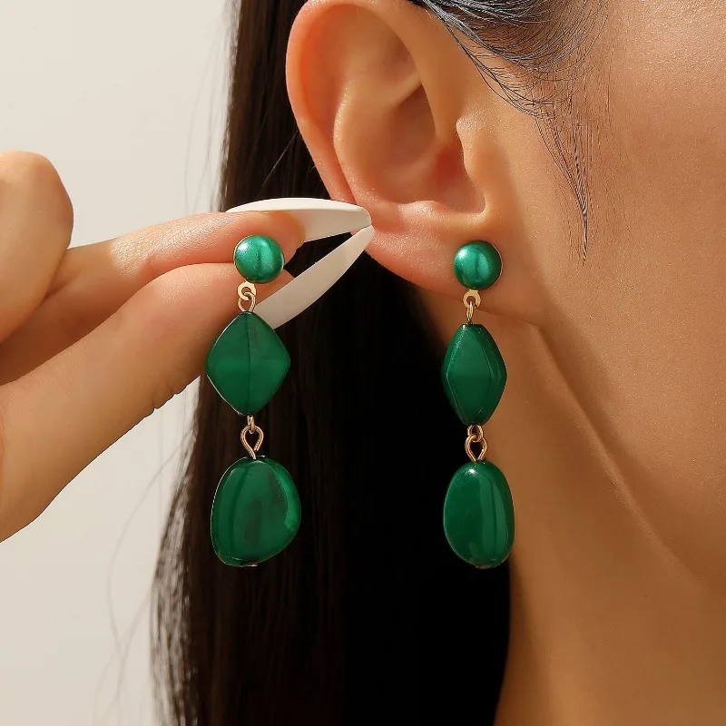 

Fashionable Dopamine ABS Pendant Earrings, Sweet Temperament for Women, Fashionable Party Outfits, Daily Jewelry