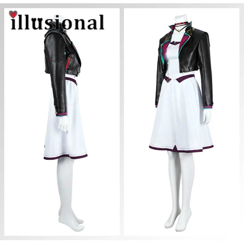 illusional Arcane2 Jinx Powder Cosplay Costume Game Ball dress female evening party dress