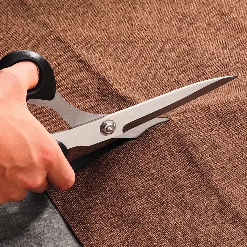 مقص خياط من الفولاذ المقاوم للصدأ، أدوات خياطة احترافية، مقص ملابس، مقص ملابس كبير متينB4023