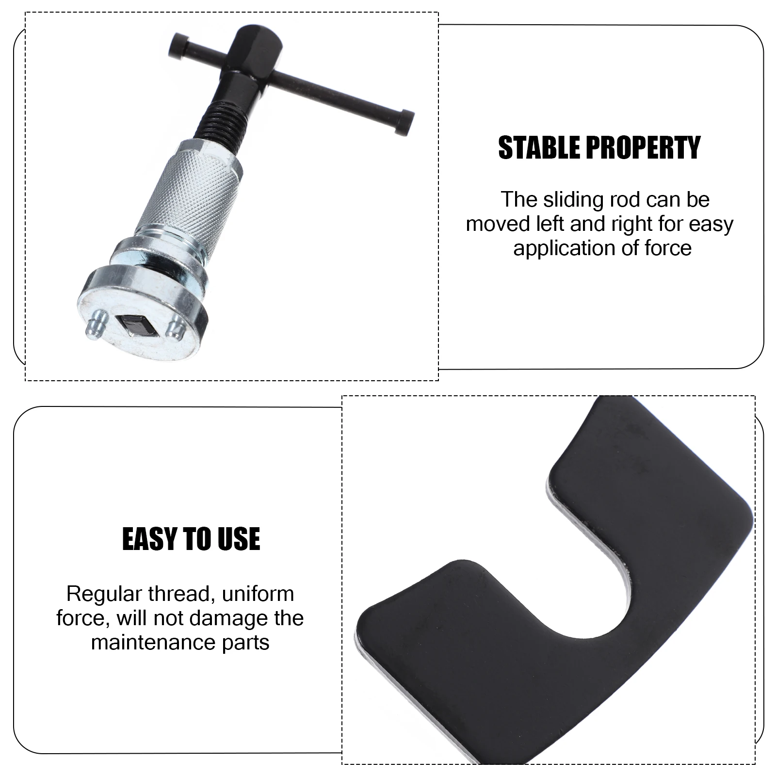 

Brake Pad Spreader Tool Disc Brake Caliper Compression 5mm Thickened Palm Sliding Rod Adjustable Compatible Most