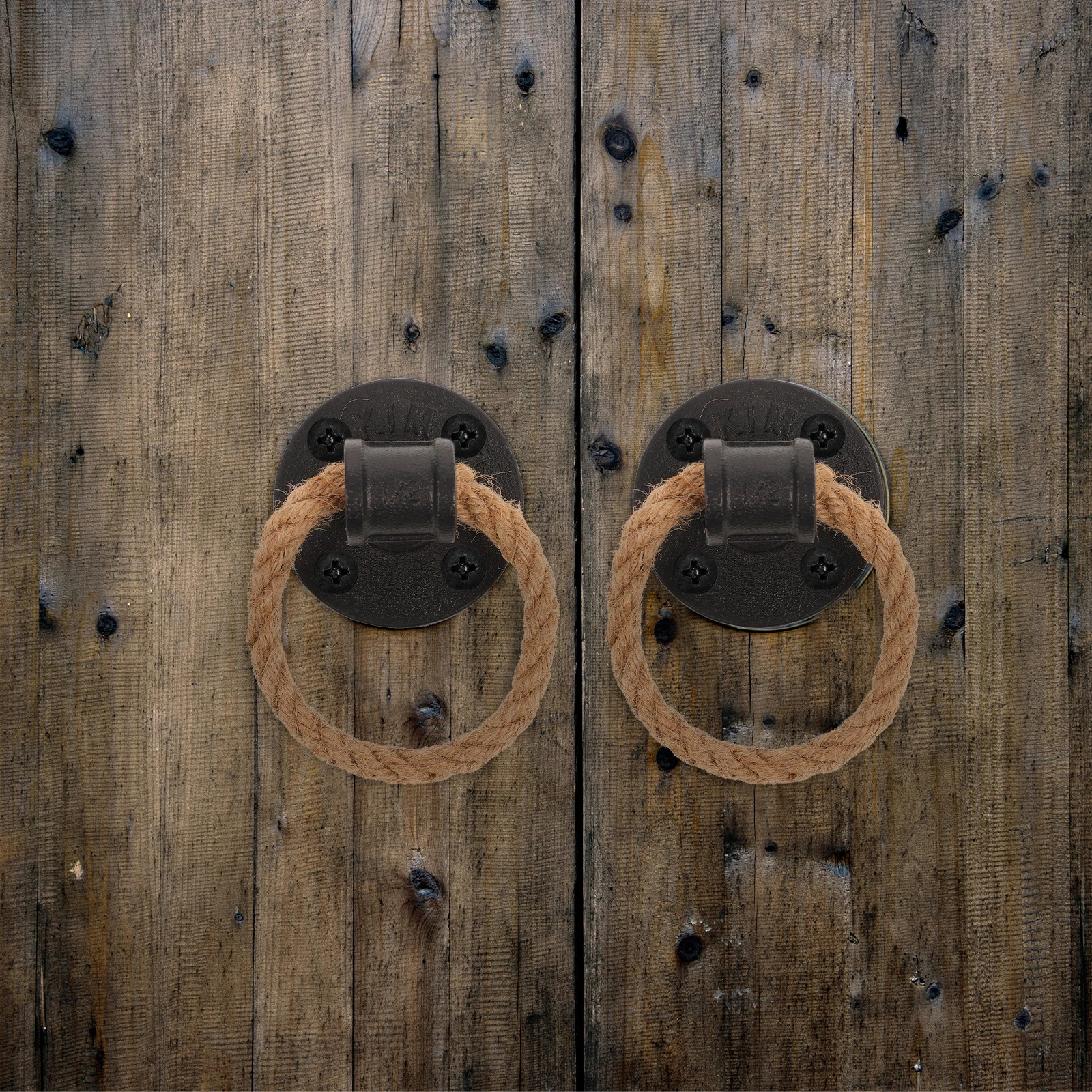 

Retro Hemp Rope Puller Black Iron Vintage Drawer Handles Wardrobe Cupboard Pulls Door Ring Single Piece Furniture Hardware