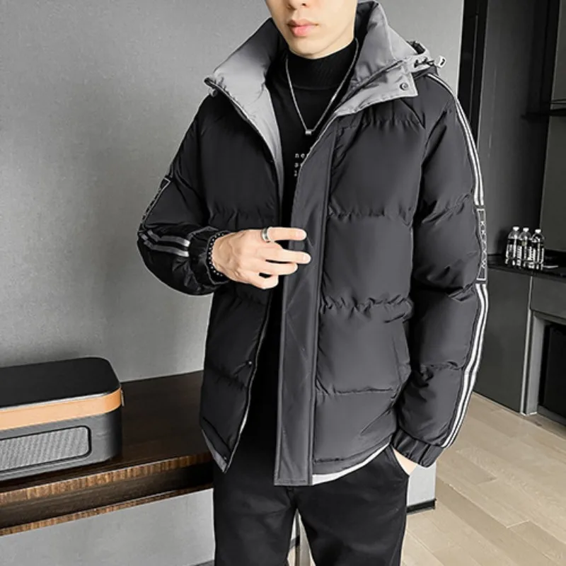 Big Size Winter Parkas Cotton Coat Men Clothing Jacket Warm Puffer Jacket Thick Windproof Outerwear Hooded Long Sleeve Coats