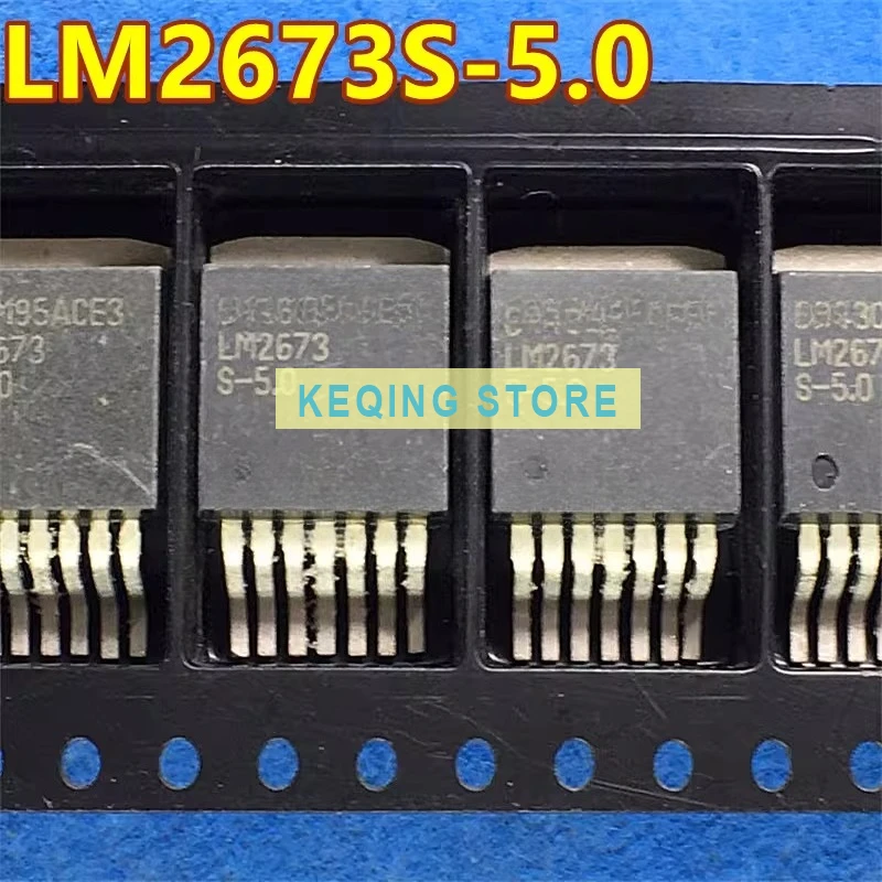 10PCS Used+Not NEW+Send after Measure Switching regulator LM2673S-5.0 LM2673S TO263-7 SMD integrated chip