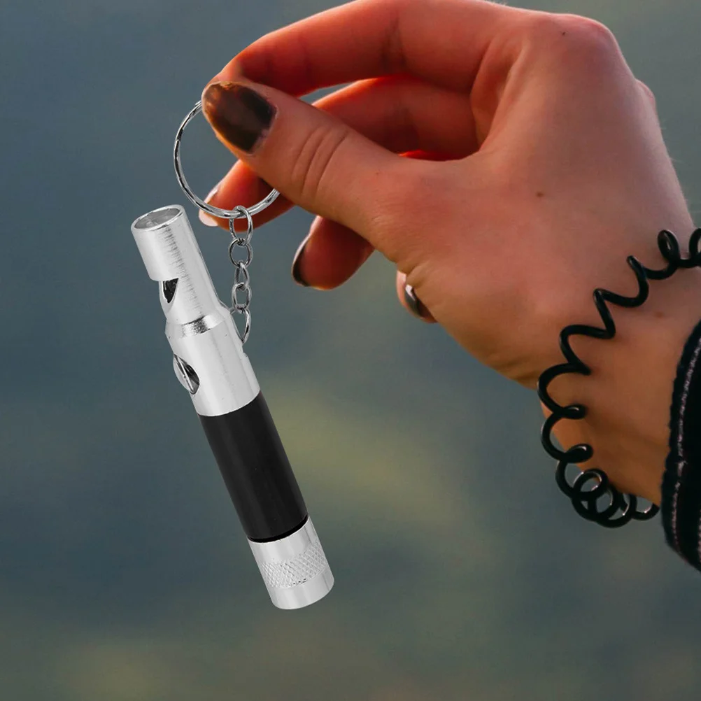Survival Whistle With Compass Flashlight Multifunctional Outdoor Safety Tool For Camping Hiking Emergency Aluminum Alloy