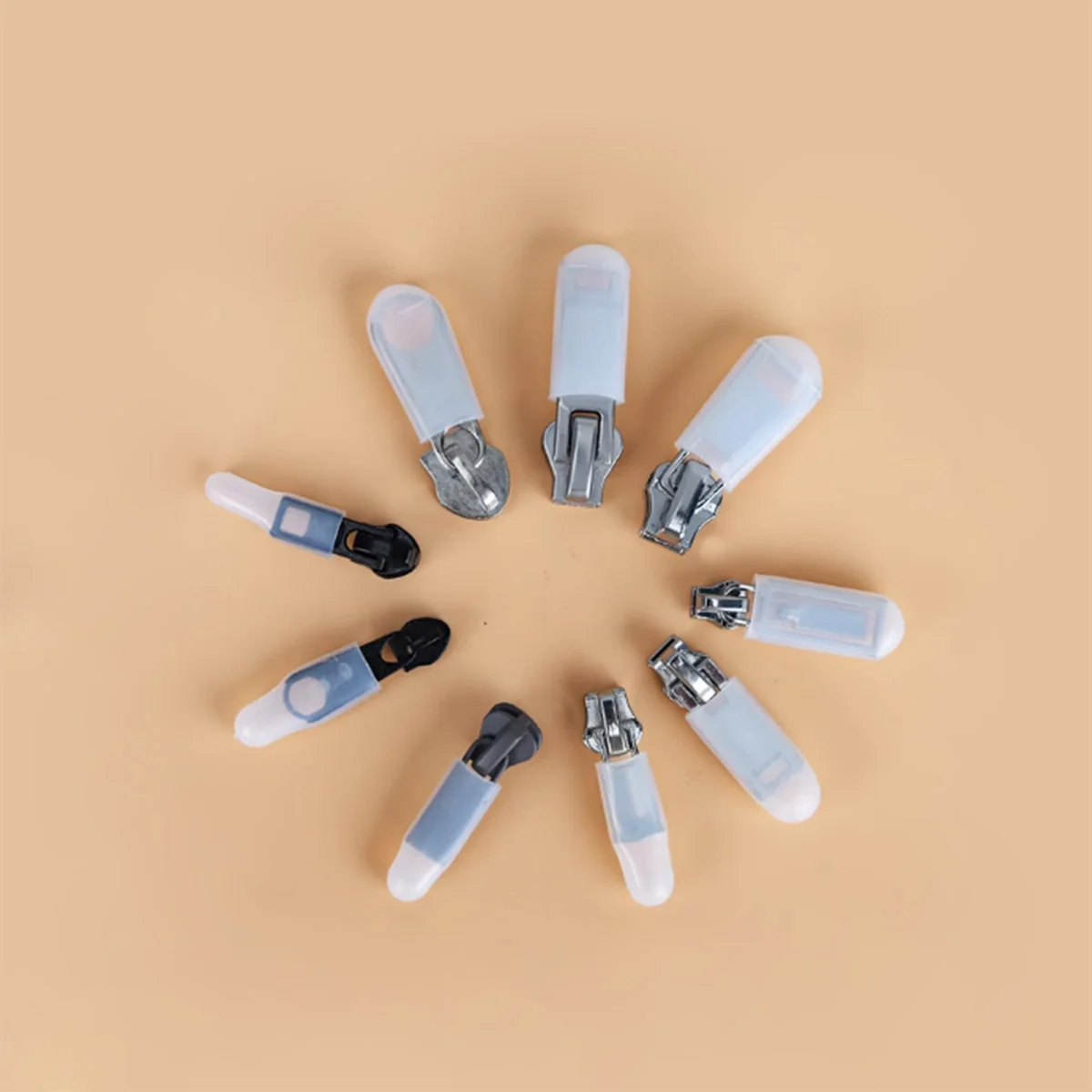 Zipper Head Silicone Protective Cover Washing Machine Scratch Resistant Noise Reducing High-Temperature Resistant Silicone Cap