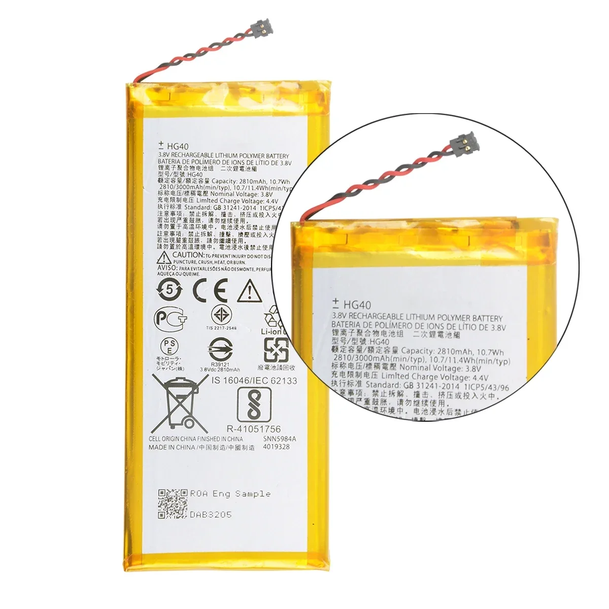 100% Original HG40 3000mAh Battery For Motorola  Moto G5 Plus XT1684 XT1685 XT1687 XT1681 Replacement Phone Batteries