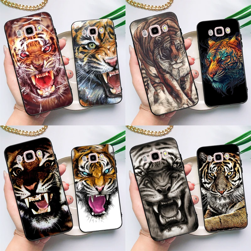 Ferocious Tiger Animal Case For Samsung Galaxy J6 J4 Plus 2018 J8 A6 A7 A8 A9 J1 J3 J5 J7 2016 A3 A5 2017 Coque