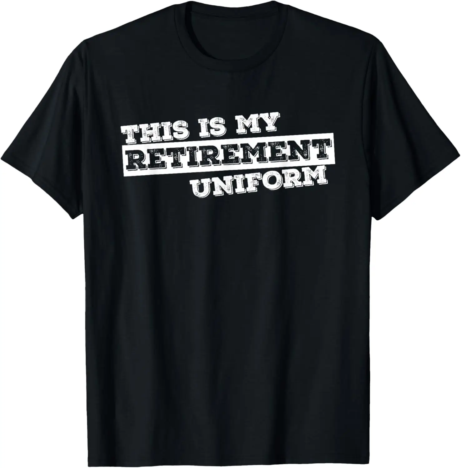 

This Is My Retirement Uniform Funny Graphic Tee Breathable Casual Short Sleeve T-Shirt for Men