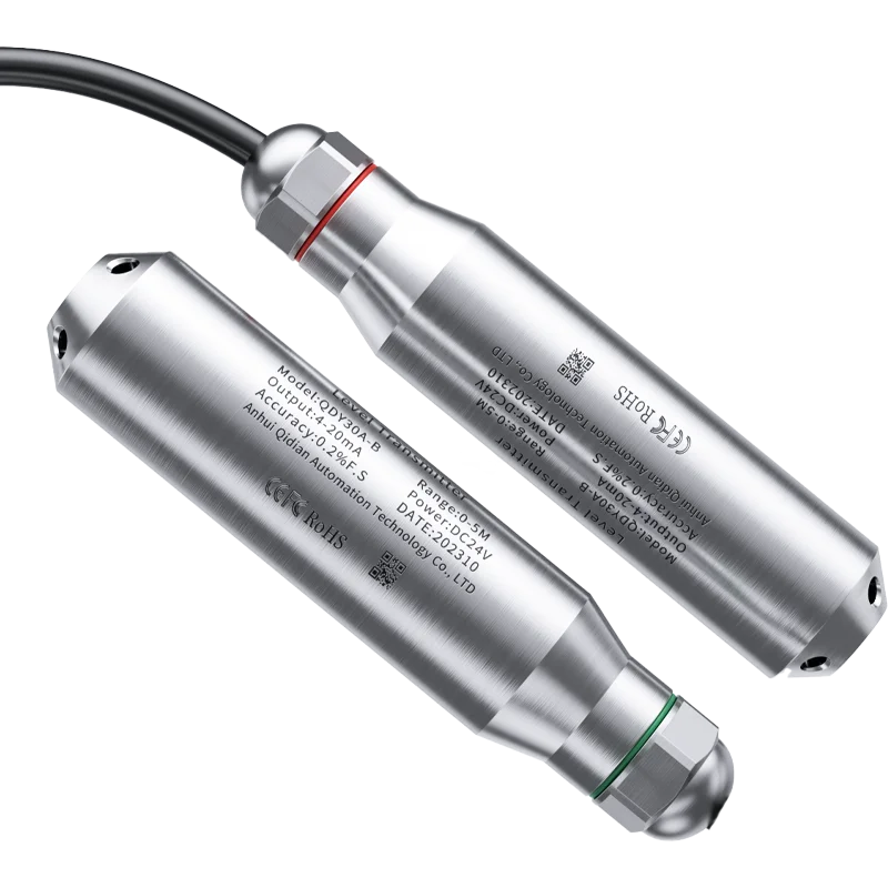 Sensor de Nível Líquido Submersível Transmissor de Nível de Água 420ma 010v 05v Rs485 0-5m 1m 2m 3m 4m 5m