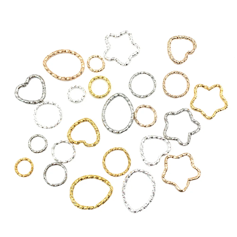 

96Pcs Geometric Earrings Pendant DIY Hollow Charms Alloy Jewelry Making Materials for DIY Crafts Girls Jewelry Decor