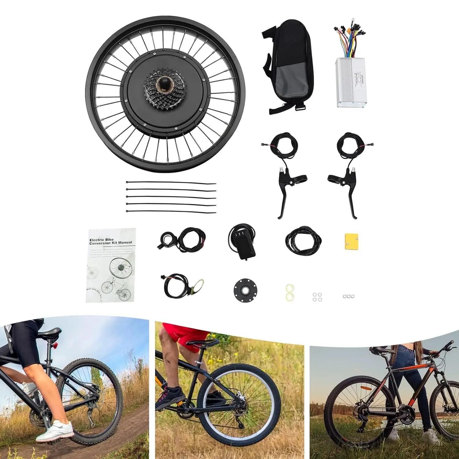 20 Zoll E-Bike Hinterrad-Umbausatz, 48V 1000W LCD Radnabenmotor-Umrüstung …