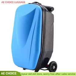 Travel Luggage Creative and Convenient Luggage Multifunctional Foldable with Luggage PC Student Outdoor Scooter Suitcase