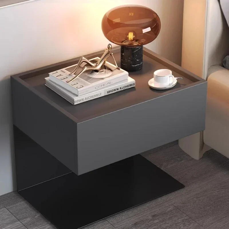 

Unique Design Luxury Modern Minimalist Bedside Table Mobile Storage Drawers Drawing Room Nightstands Mesa De Cabeceira Furniture