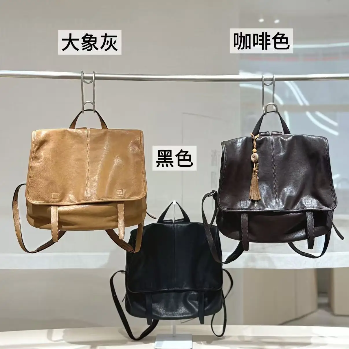 New Arrival Premium Lambskin Backpack Large Capacity Women Leather Work Commuter Laptop Daypack