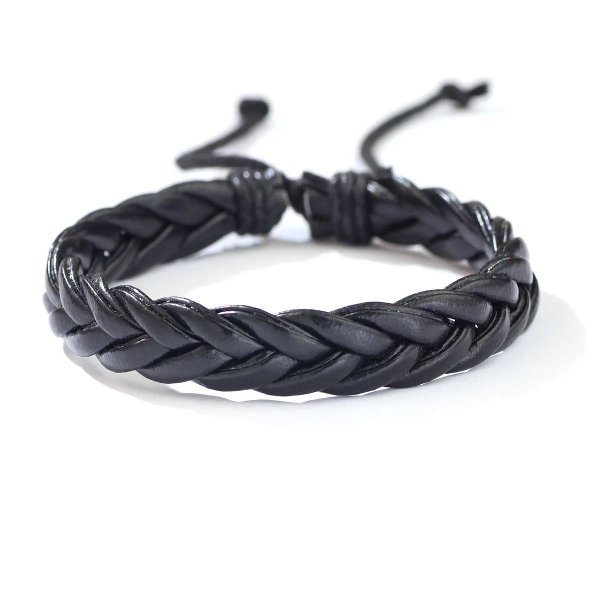 braided bracelet men Leather Braided Bracelet Alloy Magnetic Clasp Bracelets for Men