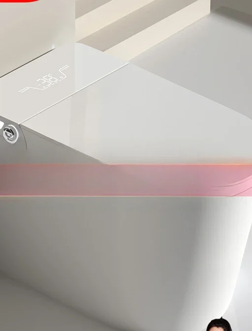 Home light intelligent toilet integrated fully automatic flip sterilization toilet with no water pressure limit