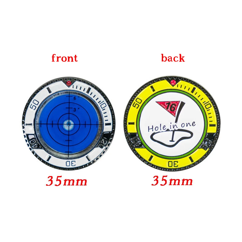 Golf Slope Putting Level Reading Ball Marker & Hat Clip Outdoor Golfing Sports Training Tool