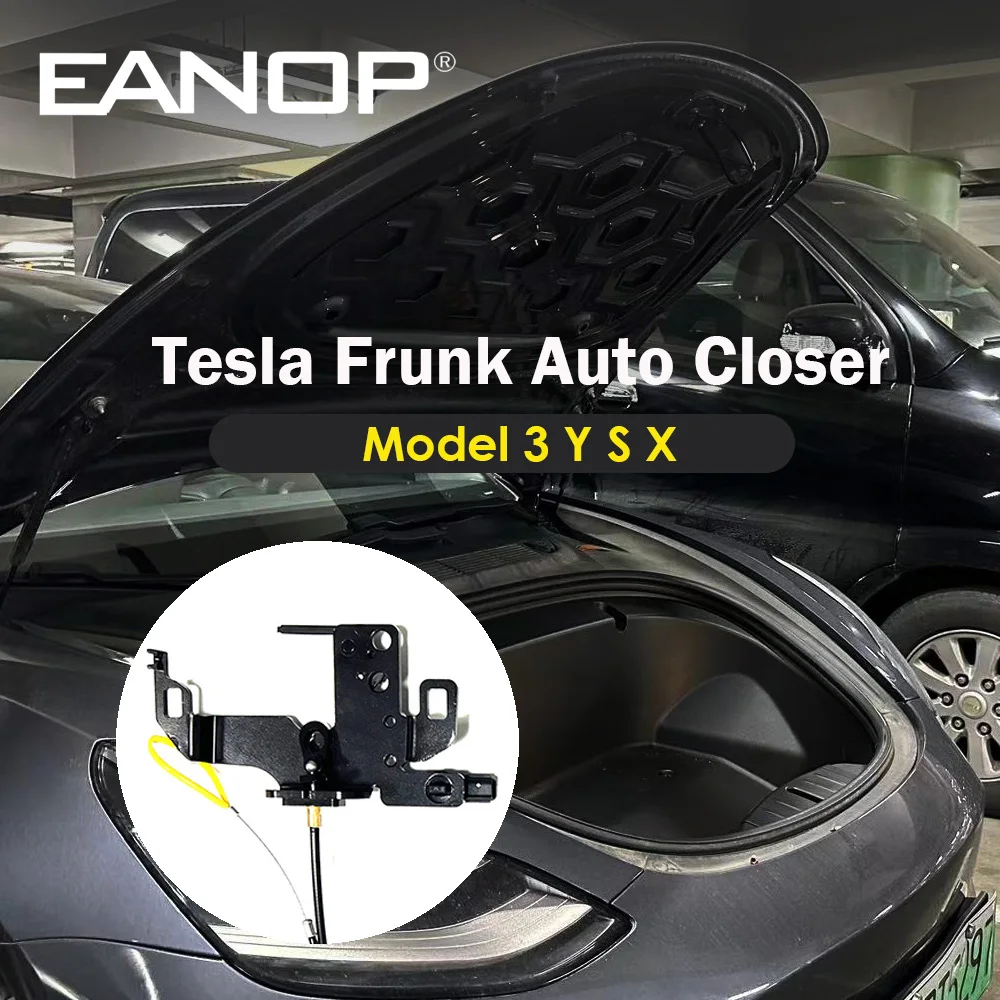 EANOP Smart Automatic Frunk Closer Suction Motor for Tesla Model 3 Y S X Waterproof IPX6 Emergency Cable