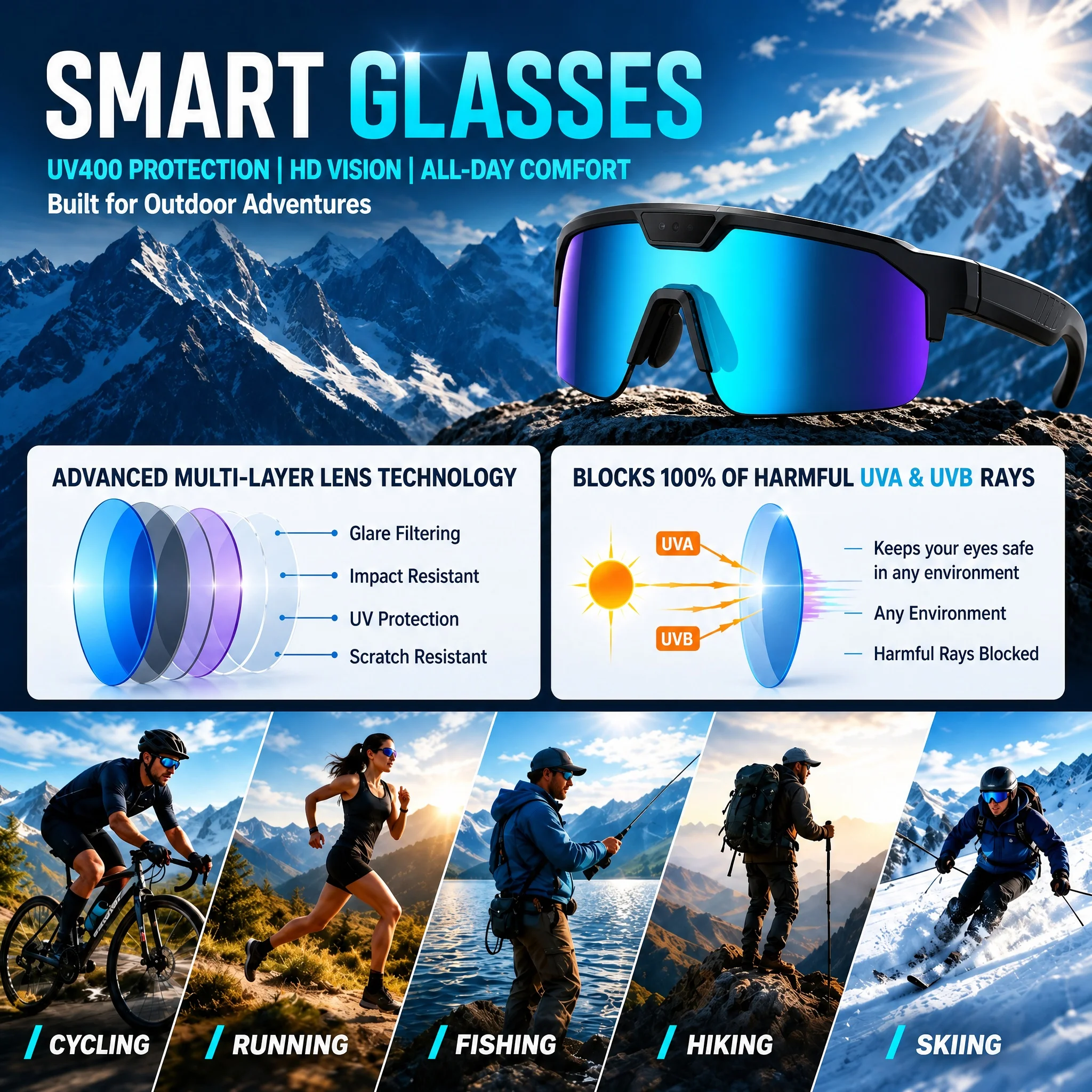 Gafas Inteligentes con IA 4K 8 - Photography Lighting Ai reseña y precio
