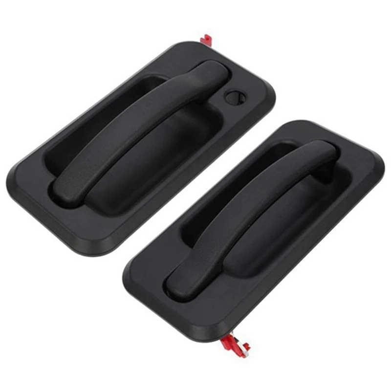 4Pcs Exterior Outside Door Handle Set Auto Parts for 2003-2009 Hummer H2 Black Textured 131609870457 15104792 10360326