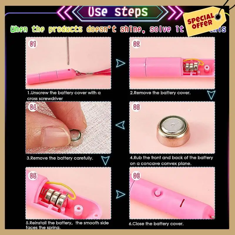 

Stable Performance-60 PCS Fiber Optic Wands LED Light Up Flashing Sticks For Kids Birthday Party Wedding Halloween Christmas