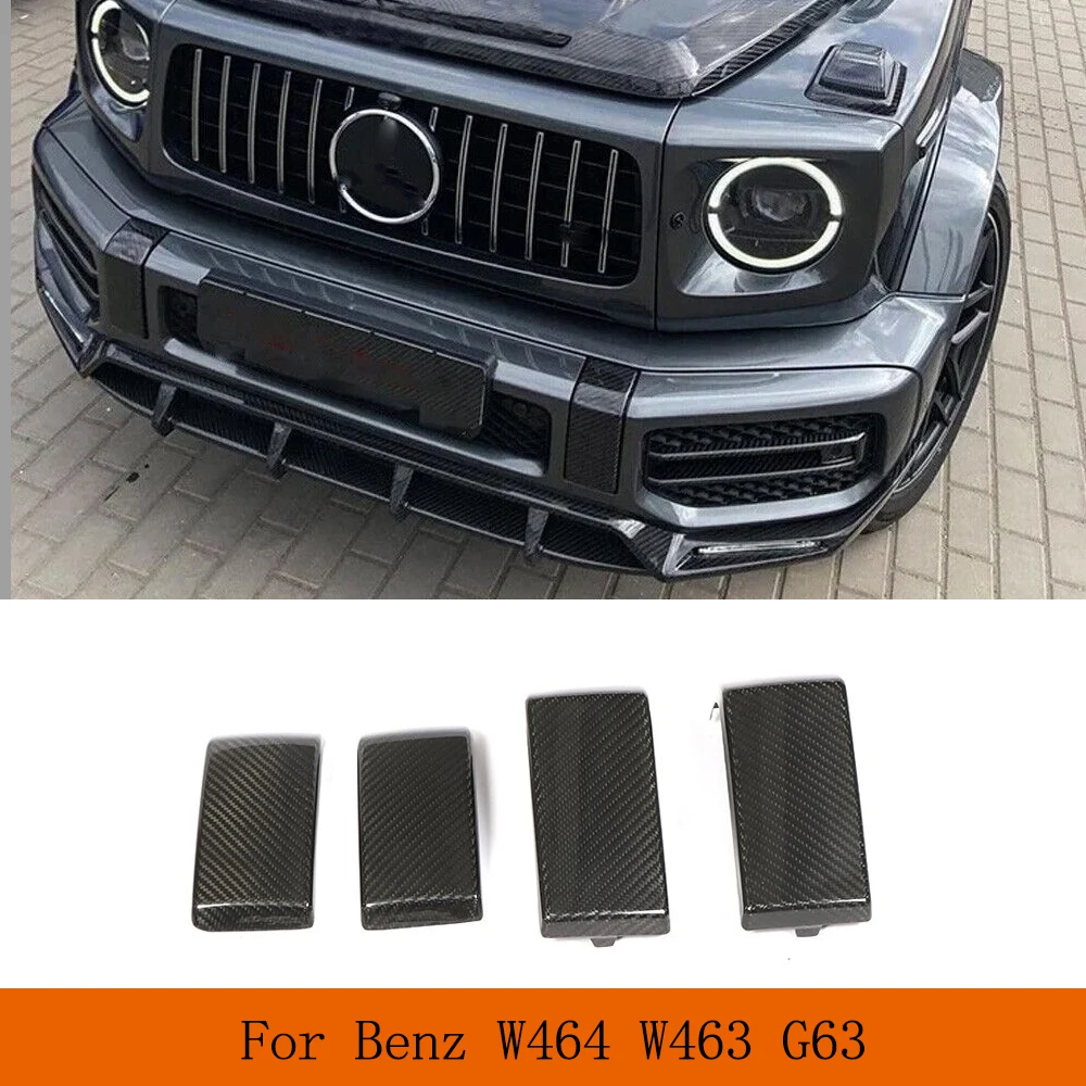 

Car Front Rear Bumper Splitters Trim Guard For Mercedes-Benz G Class W464 W463 G63 AMG 2019 2020 DRY Carbon Car Bumper Protect
