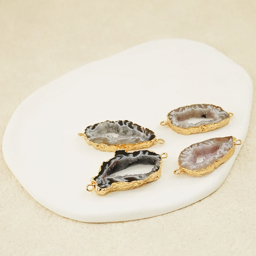 Irregualr Natural Agate Geode  - Jewelry Making Stones ulasan dan harga
