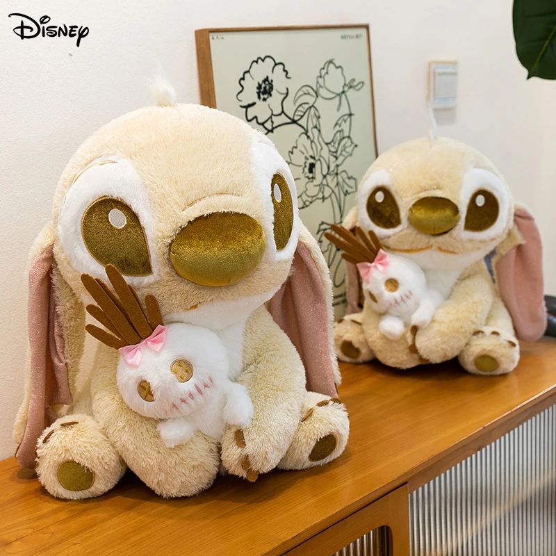 

Disney'S New Gold Holding Small Gold Stitch Plush Toy Creative Cartoon Stitch Series Sofa Decoration Pillow Plush Toy Gift