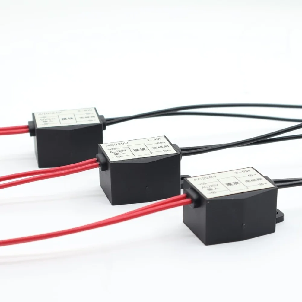 2pcs Energy Saving Module for Solenoid Valves AC220V DC24V Compatible 2-4W 3-6W 6-8W Power Range Efficient Power Use Design