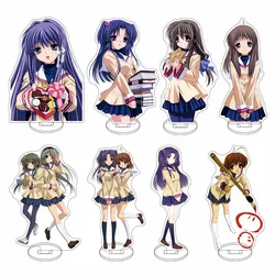 15cmnew Anime Angel Beats!   Acrylic Stand Model Figures  Yuri Kanade Hinata Fujimaki Cosplay Desk Decor Model Holder Xmas Gifts