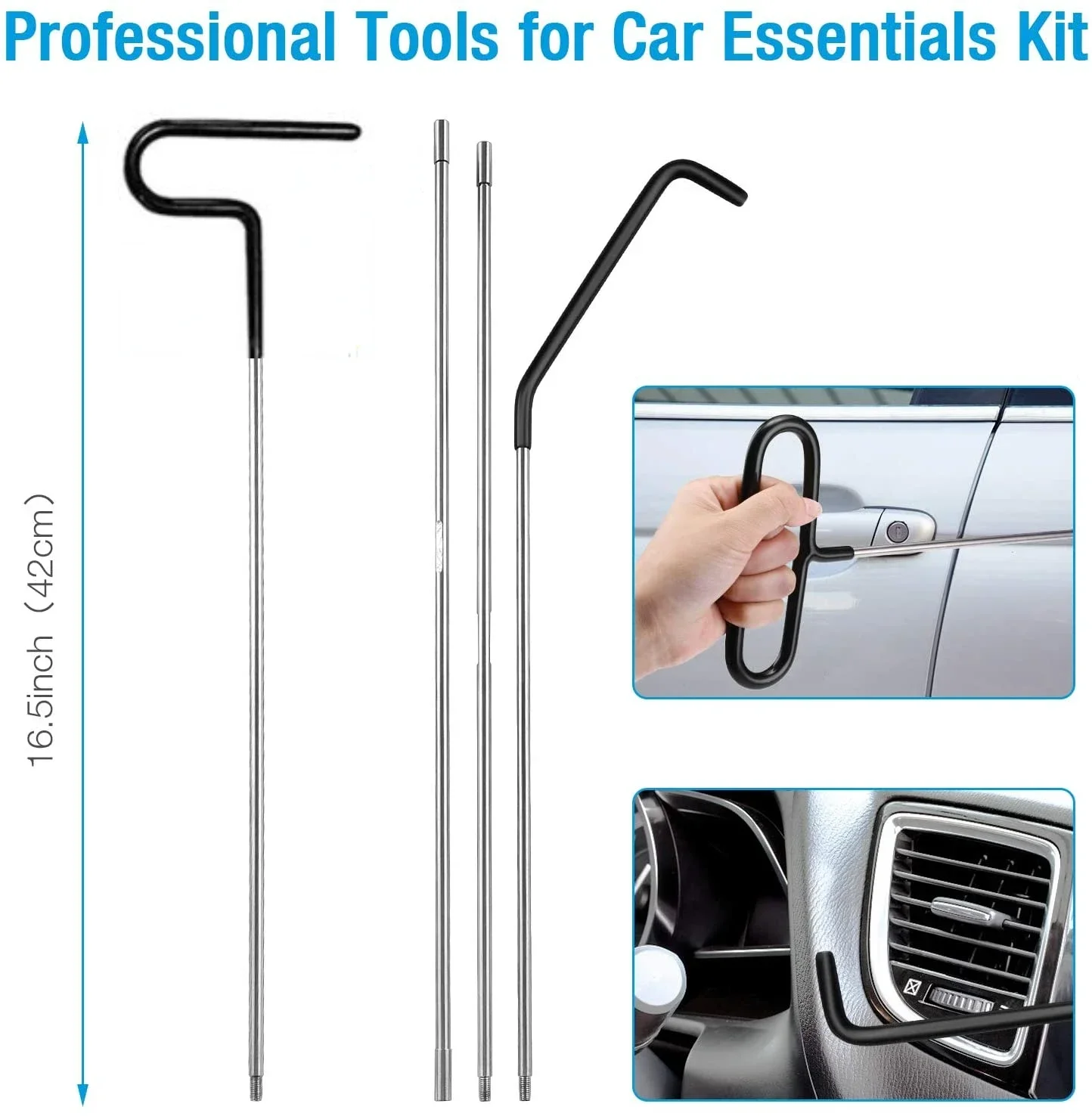 Auto Wedge Pump Locksmith Thickened Door Repair Air Cushion Emergency Car Open Unlock Tool Kit With Long Reach Grabber