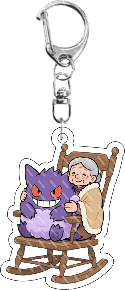 Anime dos desenhos animados gengar voando um avião para jogos de vídeo chamadas meowth snorlax acrílico chaveiro saco de carro pingente presentes 5cm