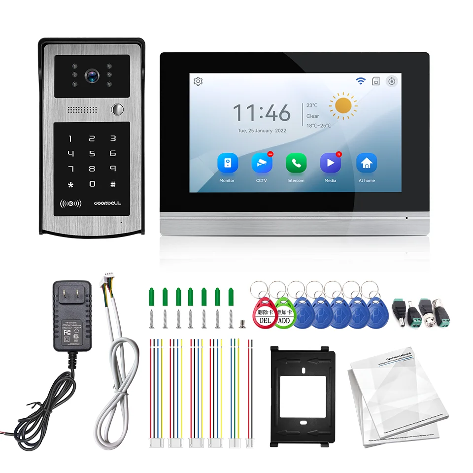 Videocitofono wireless WIFI Smart HD 1080P con impostazione multisblocco che protegge la tua casa