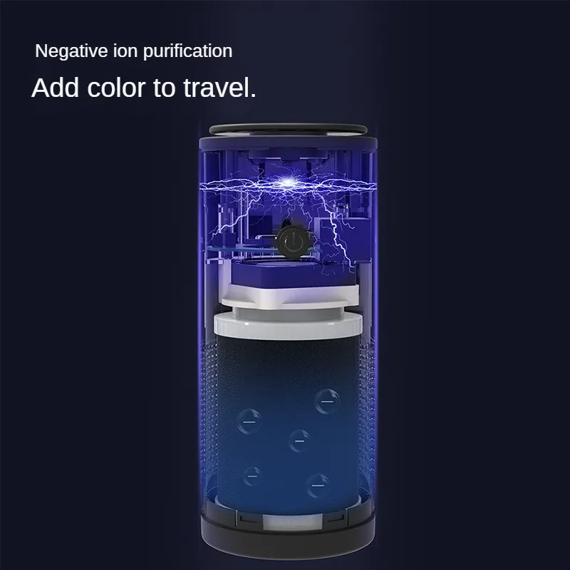 USB Portable Car Air Purifier Electric Air Freshener Mini Vehicle Negative Ion Filter Car Deodorizer Automotive Supplies - Image 5