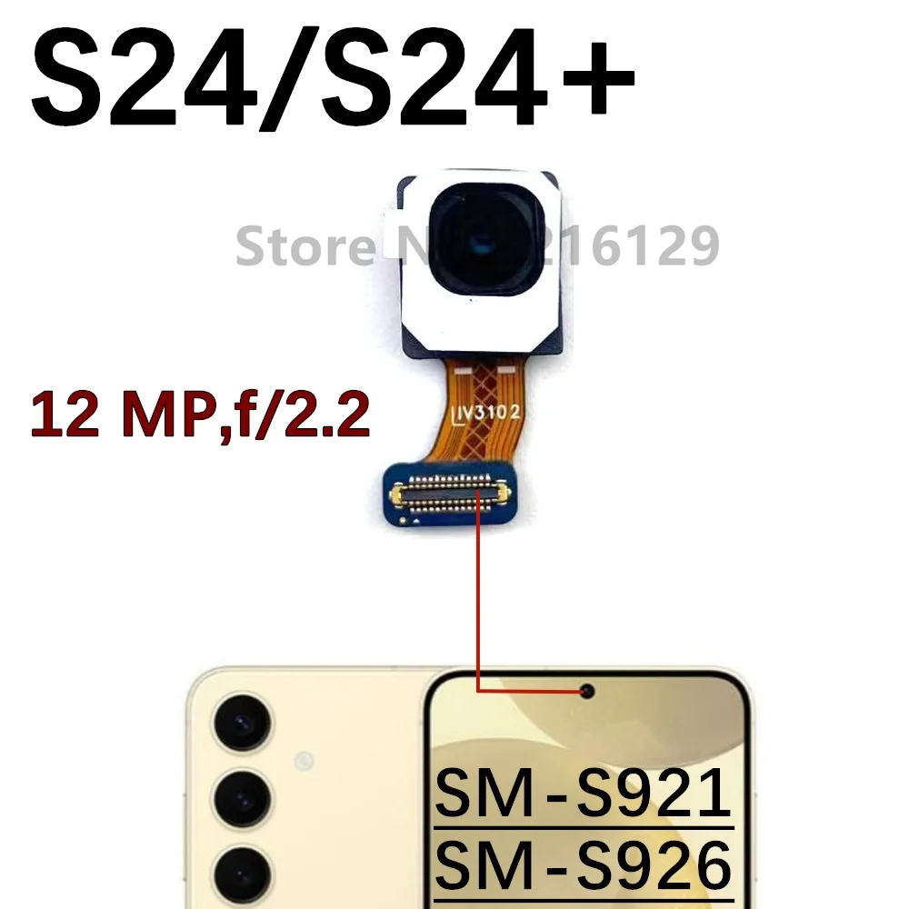 Main Rear Back Camera For Samsung Galaxy S24+ Plus S24 S921B S921U S921N S926B S926U S926N Wide Front Camera Flex Cable