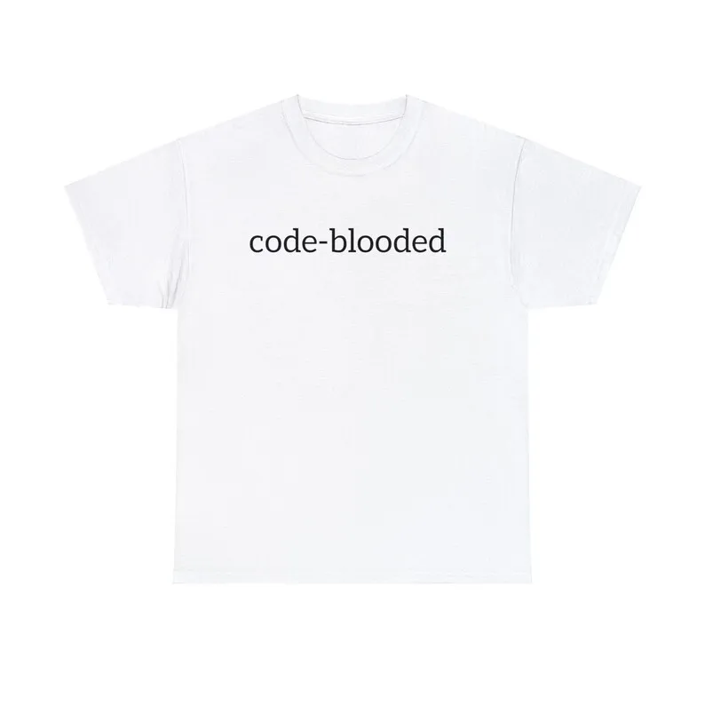 Code-blooded funny Adult Unisex Shirt, Computer programmer shirt