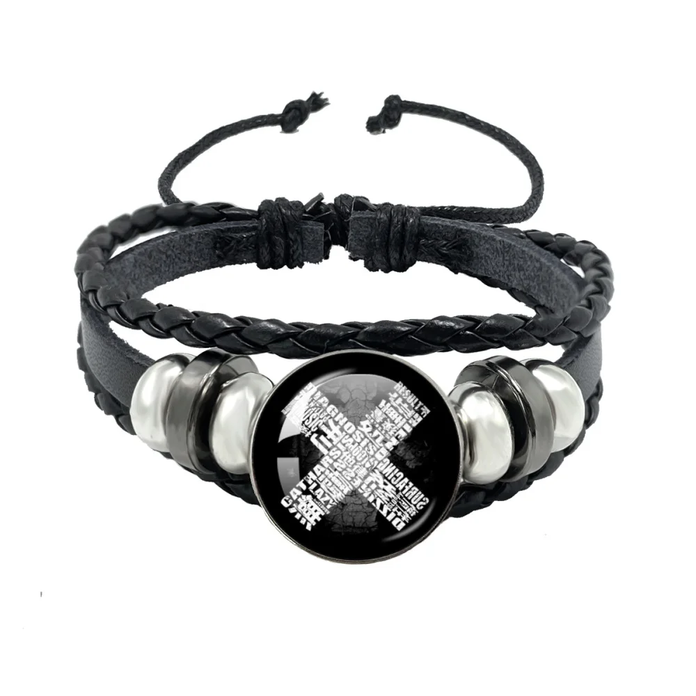 أنا أحب Maretu نمط القلب أساور الإبداعية الفن متعدد الطبقات أساور مضفرة أساور مجوهرات المشجعين جمع الهدايا الساحرة #6