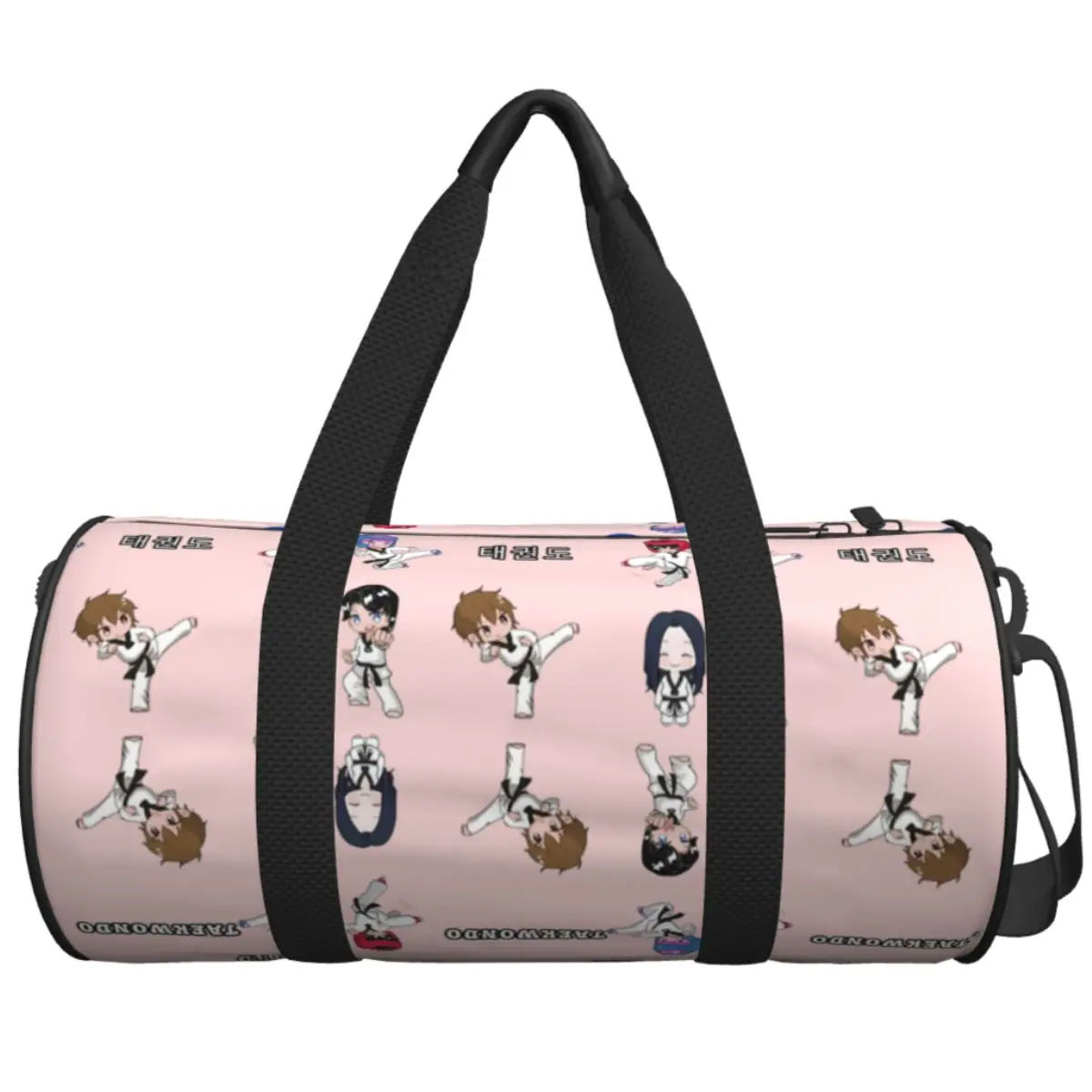 Taekwondo Girl Taekwondo Art Gym Bag Travel Sports Bags Couple Design Gym Accessories Graphic Fitness Bag Portable Handbags