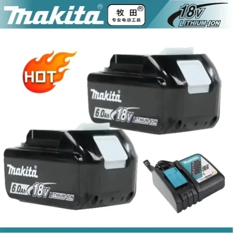 100 % Original Makita Akku, 6,0 Ah 18 V wiederaufladbarer Akku für DHP489 DGA404 DDF487 DTD173 DAS180 HR140D Makita 18 V Elektrowerkzeug