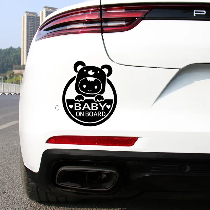 Car Styling 3D Cartoon Stickers for Babies in The Car Warning Car Stickers for Babies on Board Car Accessories of High Quality