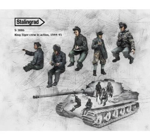 1: 35 Resin Soldiers   Tiger King Members, 5-person Model To Play  New Model