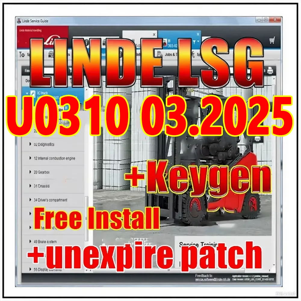 2026 Linde Service Guide LSG  U0310 EPC Service Information  Unlocked Keygen on Multi Computers